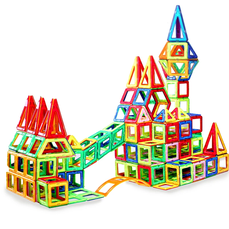 199PCS Big Size Magnetic Designer Building Blocks Model Building font b Toys b font Brick Enlighten