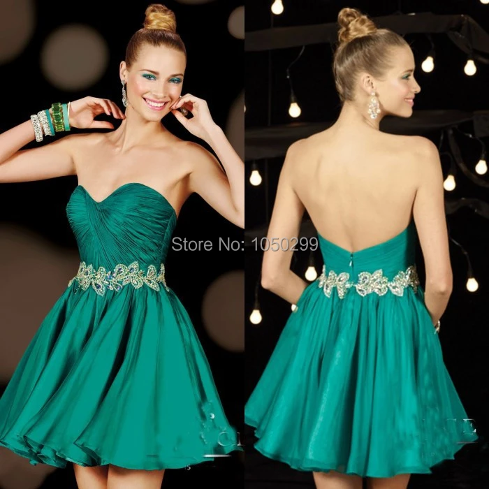 emerald green and white dress