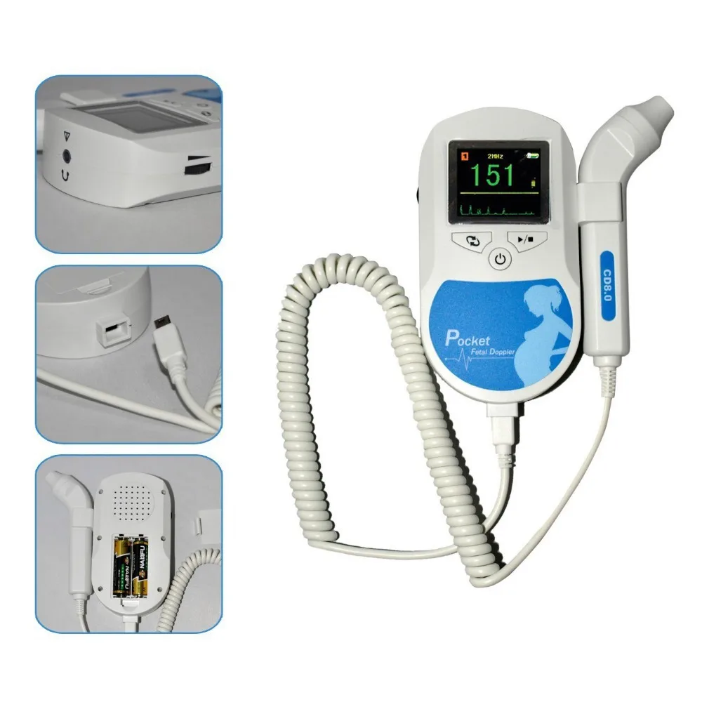 

CONTEC Sonoline-C Vascular Doppler Monitor , Fetal Doppler with 8 Mhz Vascular Probe