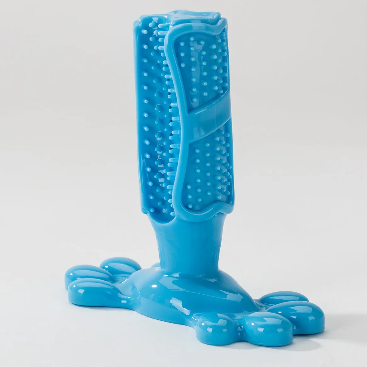 

Hipidog Dog Toys Toothbrush Stick-Puppy Dental Care Brushing Stick Effective Doggy Teeth Cleaning Massager Rubber Bite Resistant