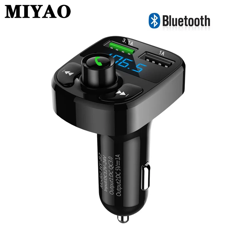 

FM Transmitter Bluetooth Handsfree Car Kit Audio MP3 Player with 3.1A Dual USB Car FM Transmittor Phone Charger Power Modulator