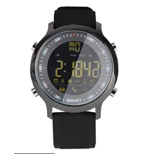 EX18 Diving Sport Smart Watch 5ATM IP67 Standard Waterproof Bluetooth 4.0 SMS Reminder Monitor Pedometer Wristwatch Android iOS