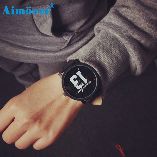 2017 Newly Designed Fashion Lovers Men Women Leather Band Quartz Analog Wrist Wa 2017 Newly Designed Fashion Lovers Men Women Leather Band Quartz Analog Wrist Wa