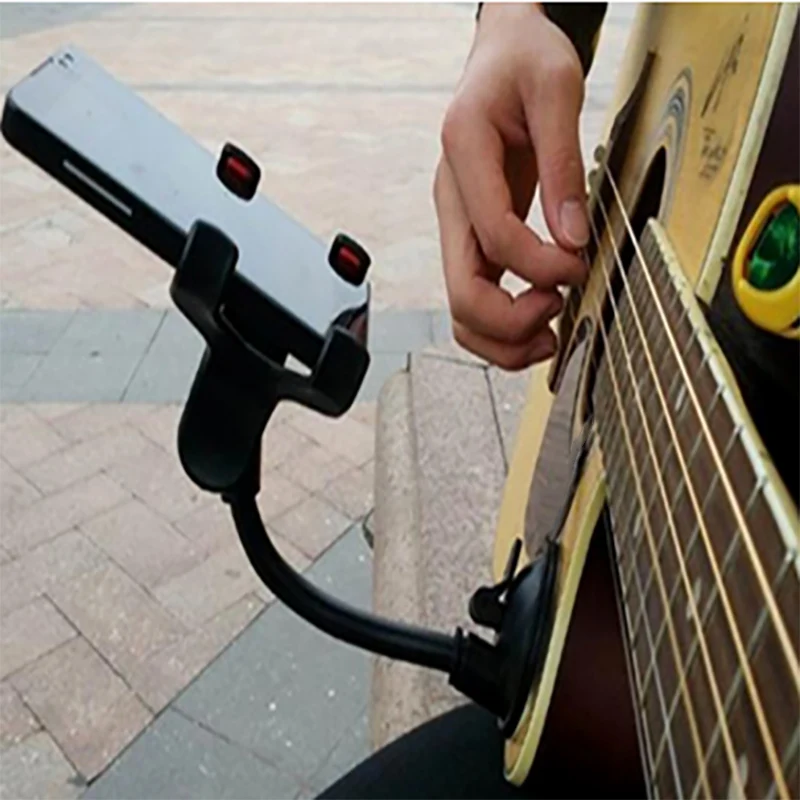 

Car Phone Holder Stand For Xiaomi For Guitar Street Singing Lyrics Song Car Holder Sucker Suction Cups Musicians Guitar Stand