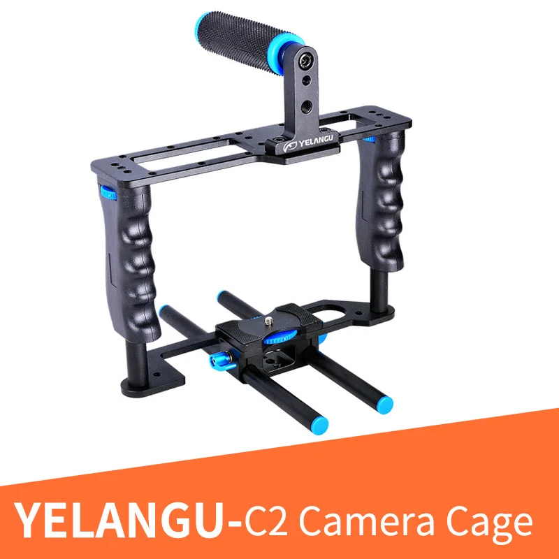 

YELANGU C2 Aluminum Alloy Professional DSLR Camera Cage Kit With Top Hand Grip For Canon 5D mark II/5D Mark III