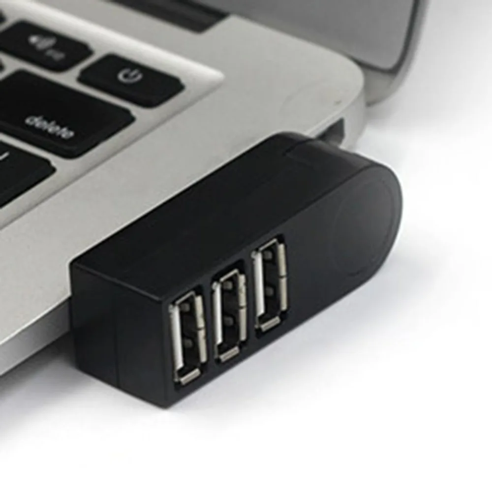 Usb2.0 концентратор разветвитель 3 usb-хаб роторный расширительный Док-концентратор USB2.0 совместим с USB1.1 классический/высококачественный дизайн для настольного компьютера com