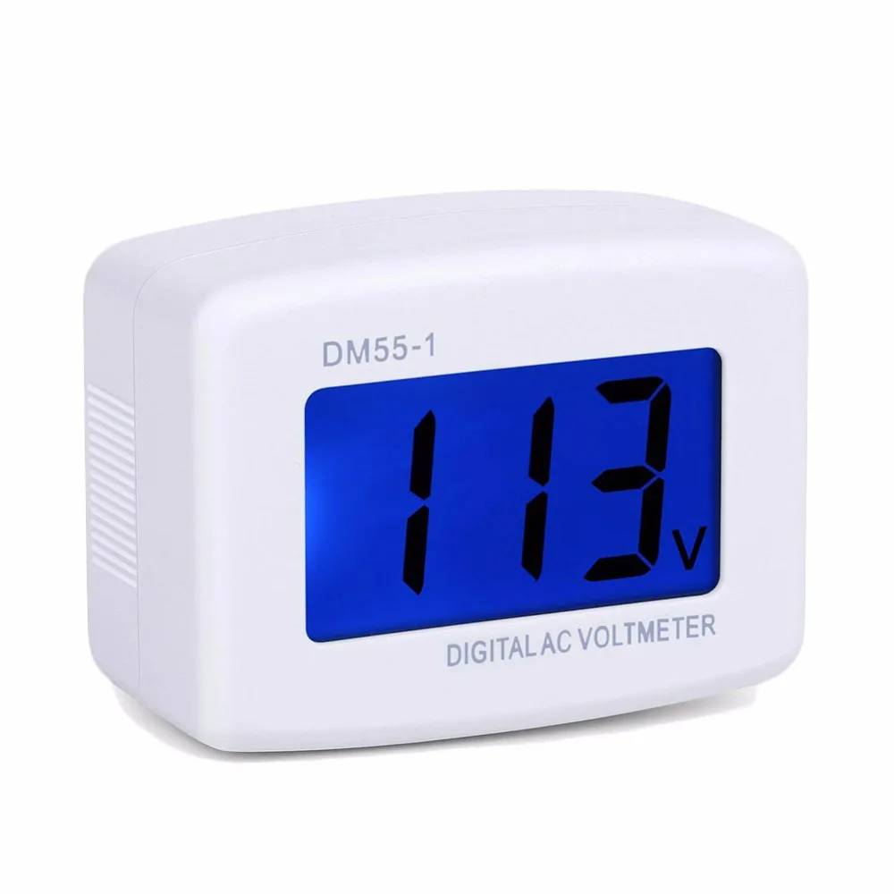 Новый качественный удобный DM55 1 AC 80 300 В напряжение разъем измерителя вольт метр