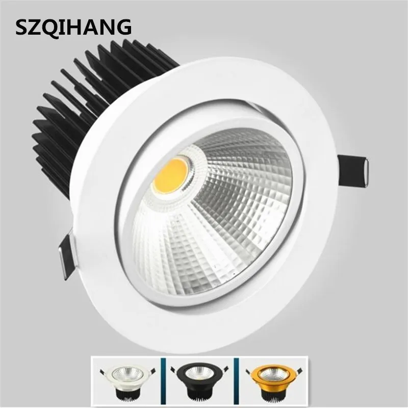 

Dimmable led ceiling lamp 7W 10W 15W 20W Spot LED DownLights Dimmable cob LED Recessed down lights for home Lighting