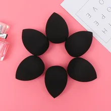 Черный фондовый гидрофильность, не латексный яичный макияж, губка для макияжа, косметическая губка, губка, капельная тыква, весь фонд, косметическая пуховка губки