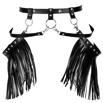 

Waist Belt Leather Body Harness Women Garter Belt Sexy Bondage Plus Size lingerie Adjustable Punk Goth Festival Rave Club Party