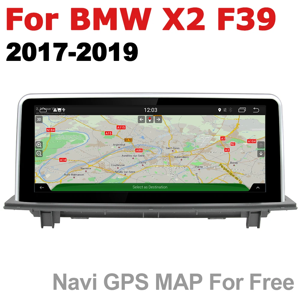 Автомагнитола 2 din gps Android навигация для BMW X2 F39~ EVO AUX Стерео Мультимедиа сенсорный экран стиль