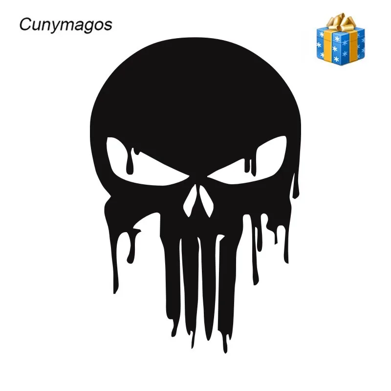 Cunymagos капает плавления кровавая Каратель Череп винил автомобиля Стикеры s