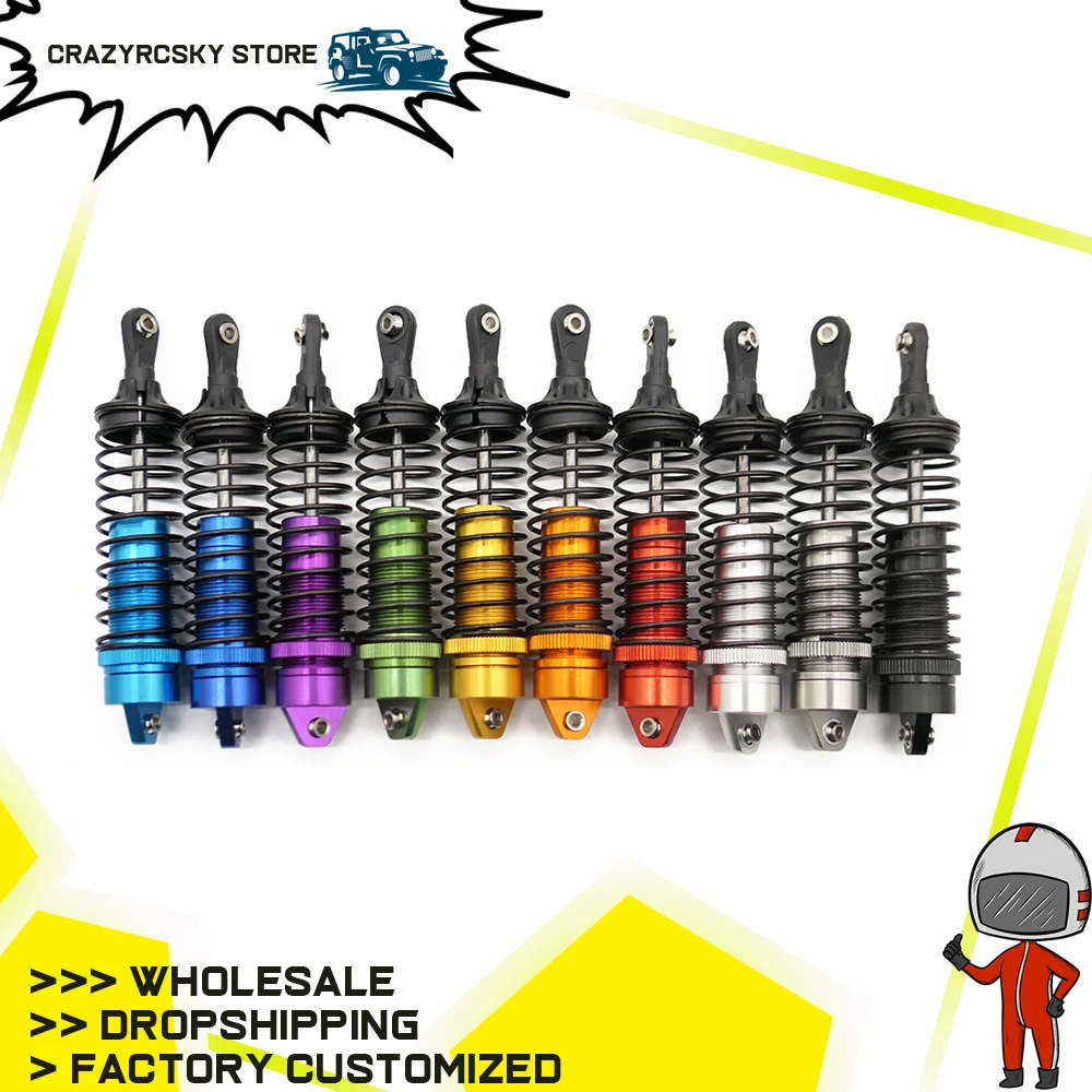 

RCAWD 2PCS Front Rear Oil Filled Type Shock Absorber For RC Hobby Model Car 1:10 JLB Racing Bigfoot Monster Truck Truggy EA1060