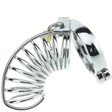 Sex tools shop spiral design style male chastity device belt chastity big cock cage ring sex