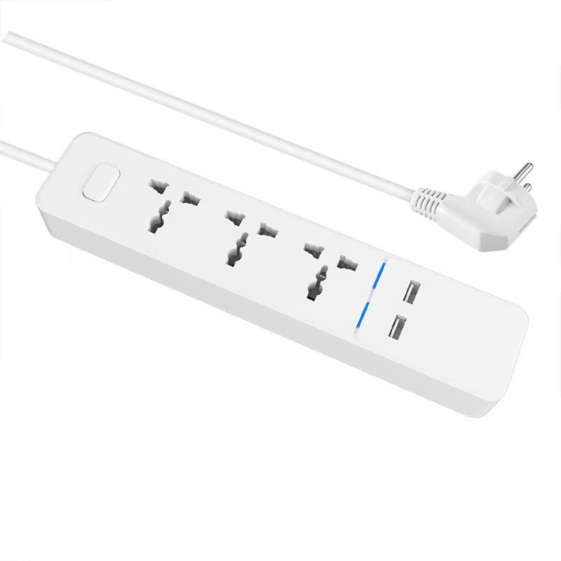 Лента питания с usb портами длинный шнур универсальная розетка 3 выхода защита от