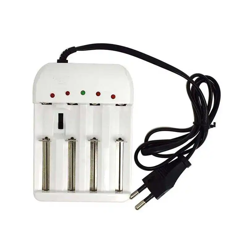 

Multifunctional 1/2/4 Slot EU Plug Smart Battery Charger for 26650 18650 14500 Rechargeable Battery used for Flashlight Headlamp
