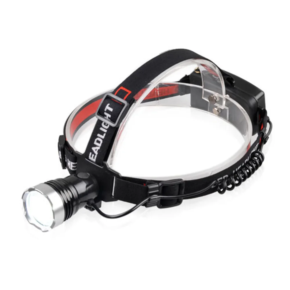 TopCom светодиодный налобный фонарик Перезаряжаемые открытый T6 фар головного света - Испускаемый цвет: Холодный белый