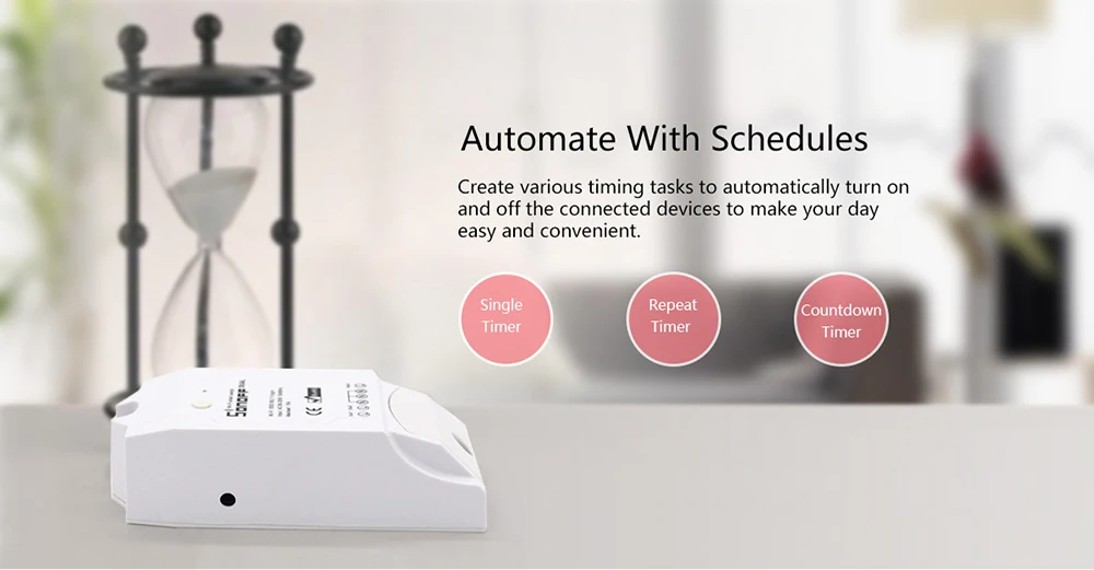 Itead Sonoff двойной 2 канальный WiFi беспроводной умный пульт дистанционного управления обратный отсчет времени DIY переключатель для IOS Android умный дом автоматизация