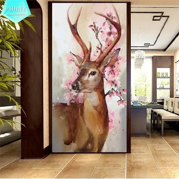 

PSHINY 5D DIY Diamond embroidery sale deer animal pictures complete Round rhinestones Diamond Painting new arrivals needlework