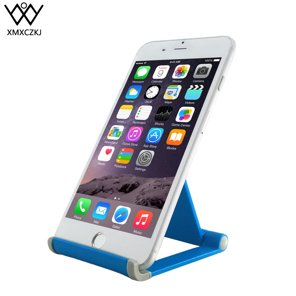 

XMXCZKJ Universal Mobile Phone Tablet Holder Flexible Mini Desk Stand Anti Slide Silicone Rubber Holder For iPhone For Samsung