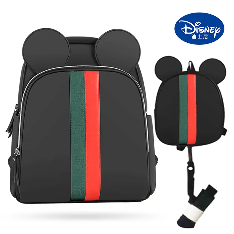 Многофункциональная изоляционная сумка disney с usb-обогреватель, сумки для мамы и подгузника, маленькие рюкзаки для маленьких детей с застежкой-липучкой DPB45 - Цвет: DPB45-green set(U1g)