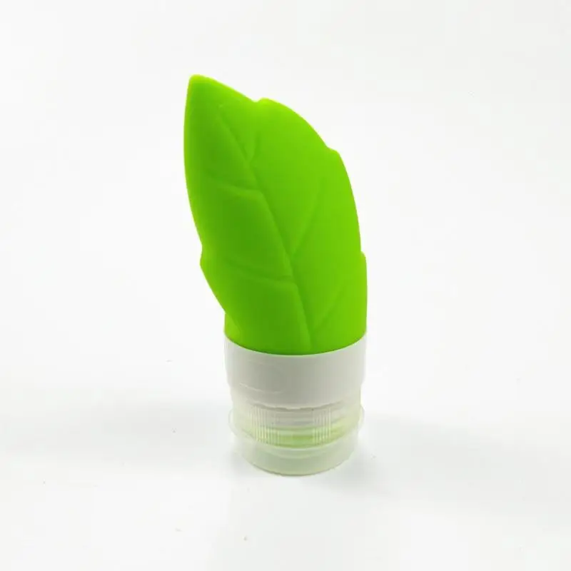 1PC Small Cosmetic Bottle Refillable Portable Subpackage Containers Silicone Travel Bottles Leaf Shaped Container For Lotion S30 | Красота и