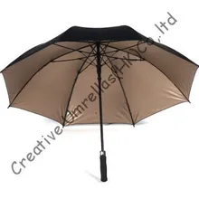 Прямые автомобильные зонтики для гольфа. трубка из стеклопластика и ребра, авто открытый, ветрозащитный, Ткань Эпонж гольф, УФ-защита, солнцезащитный крем