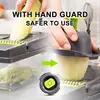 Accessoires de cuisine coupe-légumes multifonctionnel mandoline trancheuse fruits fromage outil acier lame pomme de terre trancheuse carotte râpe ► Photo 3/6