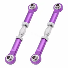2pcs HSP 106017 106617 Aluminum Steering Linkage 06016 Front Rear Servo Link 1 10th Upgrade Parts