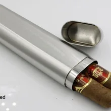10 шт. из нержавеющей стали 2 трубки для сигар Дорожный Чехол для переноски сигарета Табак держатель для хранения сигарная курительная трубка коробка для переноски гаджеты