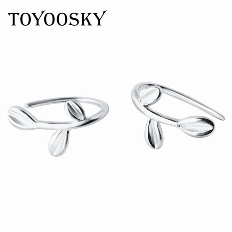 

TOYOOSKY New Style Fashion 925 Silver Earring Leaves Stud Earrings Jewelry Pendientes Brincos Fashion Jewelry Drop Shipping