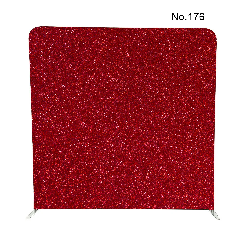 8ft Giltter gold silver purple rose gold red color tension fabric