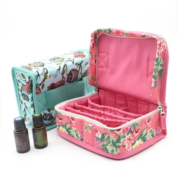 

20 Bottles Essential Oils Carrying Case Organizer Zipper Closure Protecting Bag Portable Travel Holder Case Storage Bag
