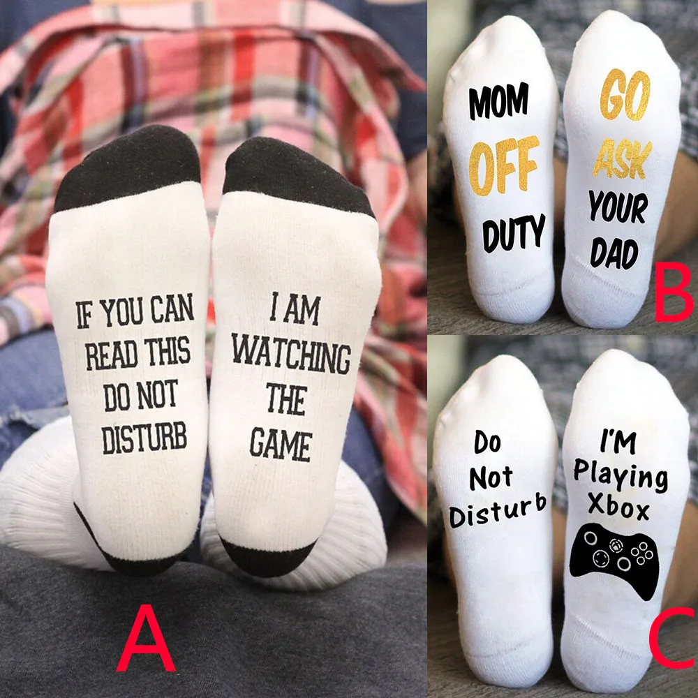 

Socks Men Women Unisex Letter Socks Beer Casual Fashion Cotton Socks Christmas Socks Comfortable