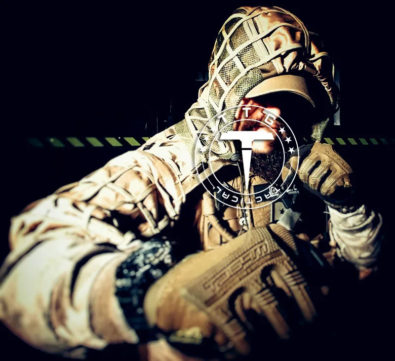 Тактический тачскрин Сенсорная панель капот тактический Снайпер маскировочный костюм легкий страйкбол Пейнтбол маскировочный костюм куртка 4 цвета сp MultiCam Армейский зеленый