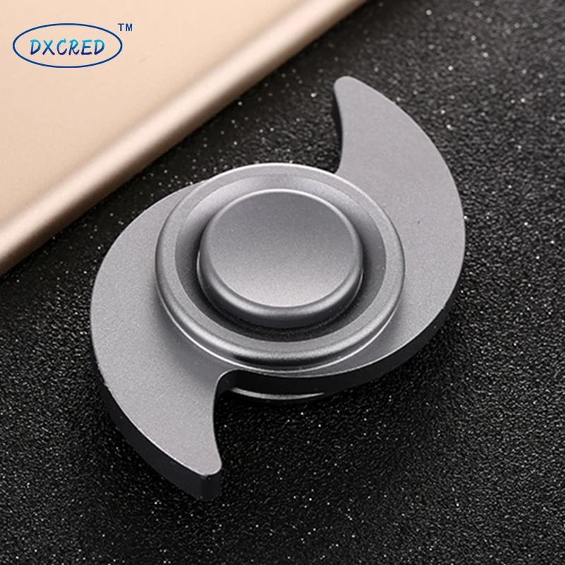 

hand spinner Finger tip gyro adult double leaf version decompression toy metal aluminum alloy mute version finger thumb screw