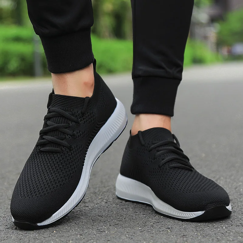 

2018 Men Casual Shoes Breathable Male Shoes Masculino Woven Shoes Hombre Sneakers Men Socks Shoes Trainers For Men Flats yezzy