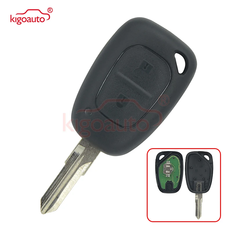 8200008231 дистанционный ключ 2 кнопки 433 МГц VAC102 ID46 PCF7946 для Renault Kangoo 2005 2006 2007 2008|Ключ от