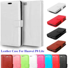 Luxury Retro Leather Case For Cover Huawei P8 Lite Wallet Card Holder Vintage Flip Stand Cover For Coque Huawei P8 Lite Case