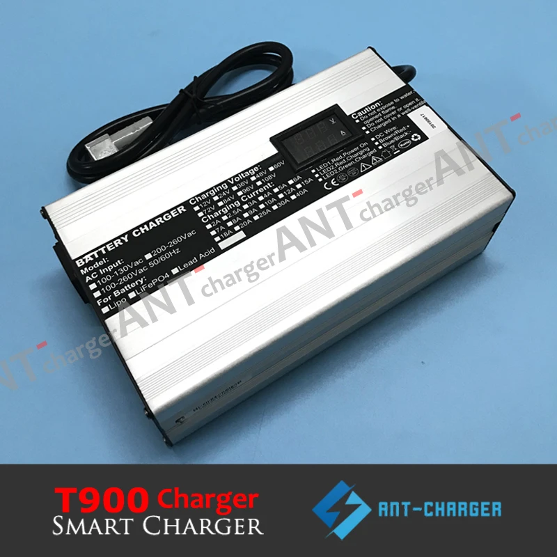 Customized 900W 10.95V 40A 3s LiFePO4 LFP LFE LiFe Battery Pack Smart Charger with Display (3)