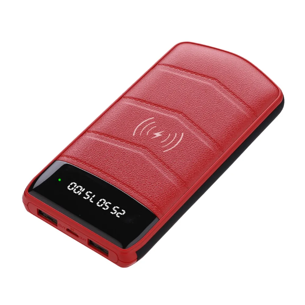 Qi Wireless Charger 10000mAh Power Bank 2 USB LCD Portable External Battery Mobile Phone Charger Power Bank for iPhone X Samsung Qi Wireless Charger 10000mAh Power Bank 2 USB LCD Portable External Battery Mobile Phone Charger Power Bank for iPhone X Samsung