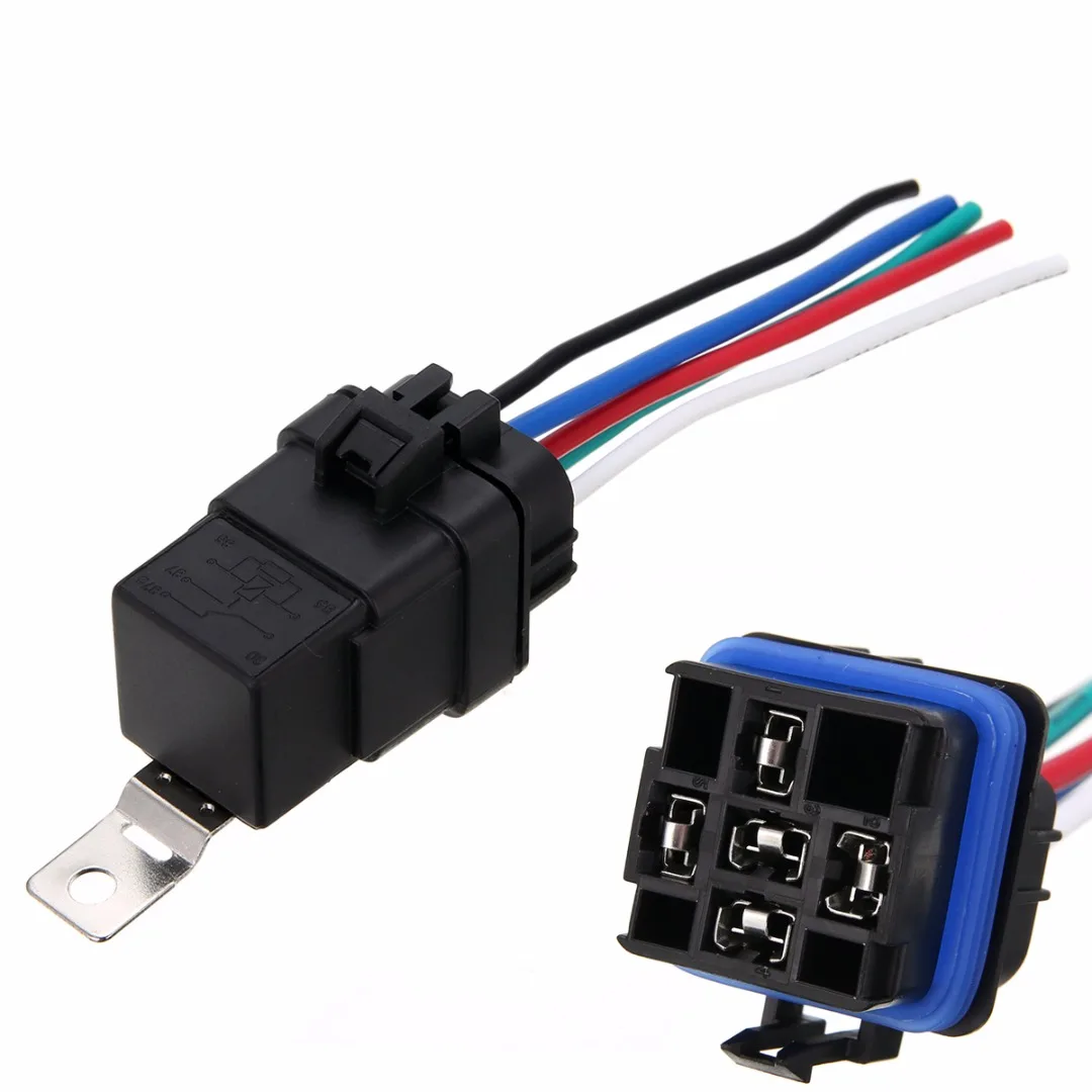 4 Pin 12V 30A Relay With Prewired Base For Protection Starter On//Off Switch