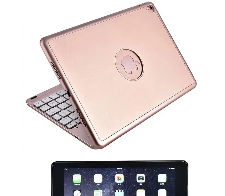 Подсветка Беспроводная Bluetooth клавиатура чехол для iPad 9,7 Новый 2017 2018 A1822 A1823 чехол + стилус + пленка