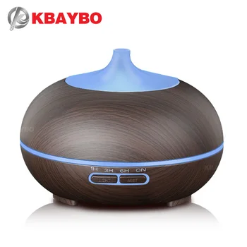 

KBAYBO 300ml Aroma Diffuser Aromatherapy Wood Grain Essential Oil Diffuser Ultrasonic Humidifier