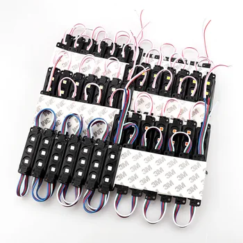 

20PCS/lot 5050 3/4LEDs Module Light RGB Store Front Window Sign Decoration Lamp Superbright white/Warm white/Blue/Red/Pink/Green