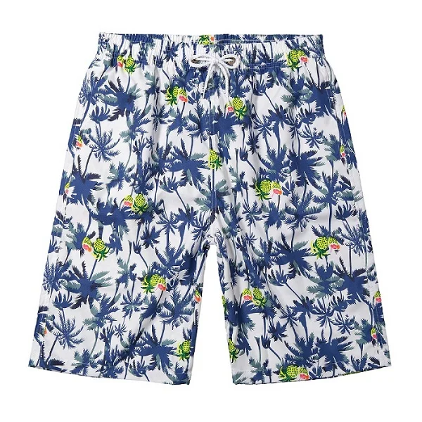 Men shorts A Для мужчин Шорты летнее платье Подчеркивающее фигуру цветной шифоновый Пляжные шорты быстросохнущие с эластичной резинкой на талии, Для мужчин MS детей обшитые мужские шорты A18 - Цвет: Men shorts A