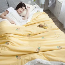 Летнее стеганое одеяло ed кондиционер одеяло чистый Тенсел вышивка постельные принадлежности тонкое стеганое одеяло ed одеяло s(без наволочки)# sw