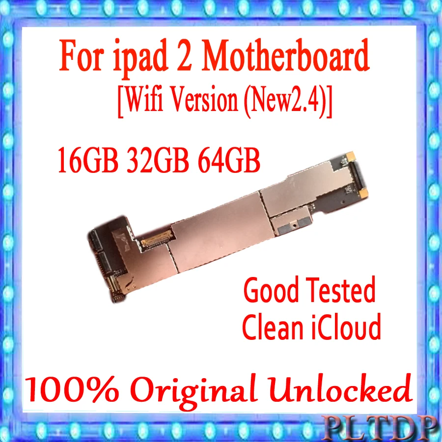  wifi version 2.1 2.4 & wifi+3G version for ipad 2 Motherboard Original unlocked for ipad 2 Mainboar