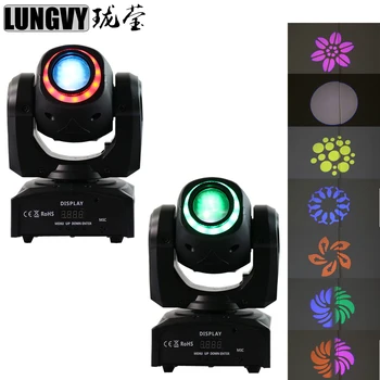 

Free Shipping 2pcs/Lot 30W Spots Light DMX512 11/13CH Dj 7 Patterns Effect Stage Lights Mini LED