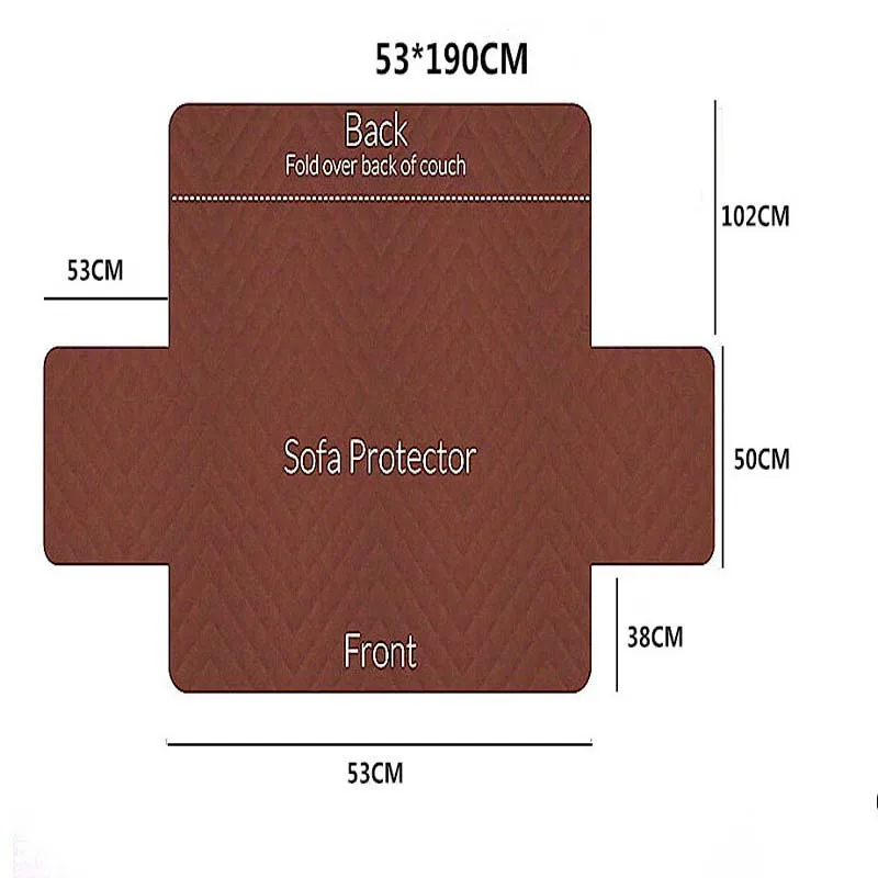 Водонепроницаемый для диванов съемный собака Детские коврик кресло, мебель протектор моющиеся подлокотник чехлов 1/2/3 сиденье